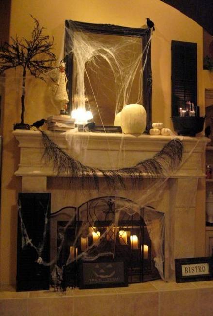 halloween fireplace ideas
