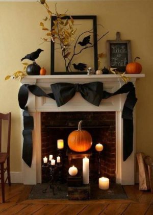 50 Distinct Halloween ideas for Festive Fireplace Decorating