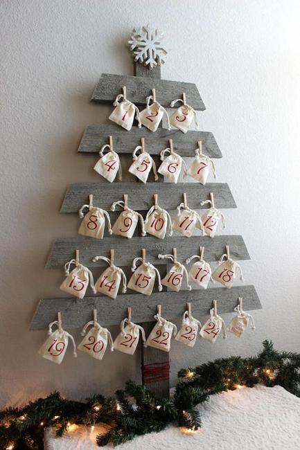 Holiday Tree Shaped Advent Calendars, Christmas Ideas