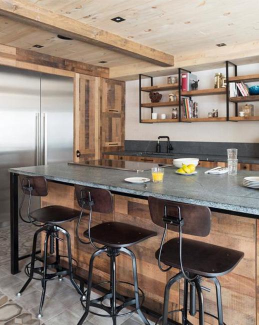 open shelves kitchen storage