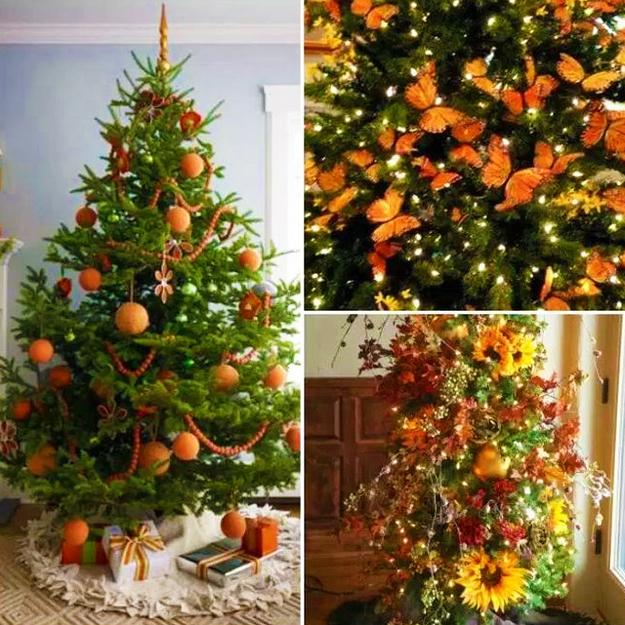 Romantic Christmas Tree Decorating with Beautiful Flowers