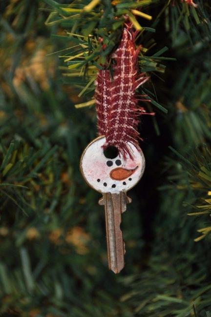 snowman key decoration