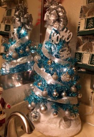 Blue Christmas Tree Decorations, How to Add Modern Blue to Holiday Decor