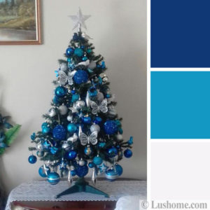 Blue Christmas Tree Decorations, How to Add Modern Blue to Holiday Decor
