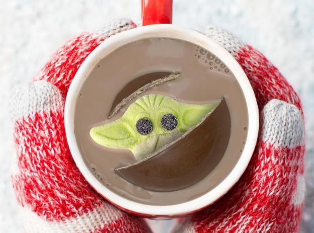 hot chocolate baby yoda marshmallow