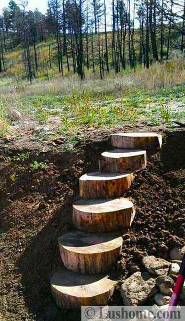 Using Wood and Wood Rounds in Landscaping