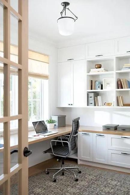 Two Sided Shelves Under Counter Storage Base Cabinet Home Office