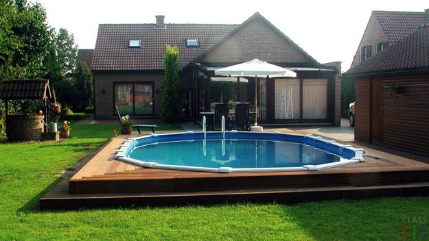 Round Outdoor Swimming Pools, Beautiful Backyard Designs with Fun Water .
