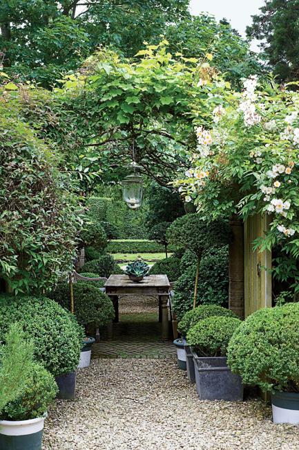 beautiful garden design gravel patio dining area