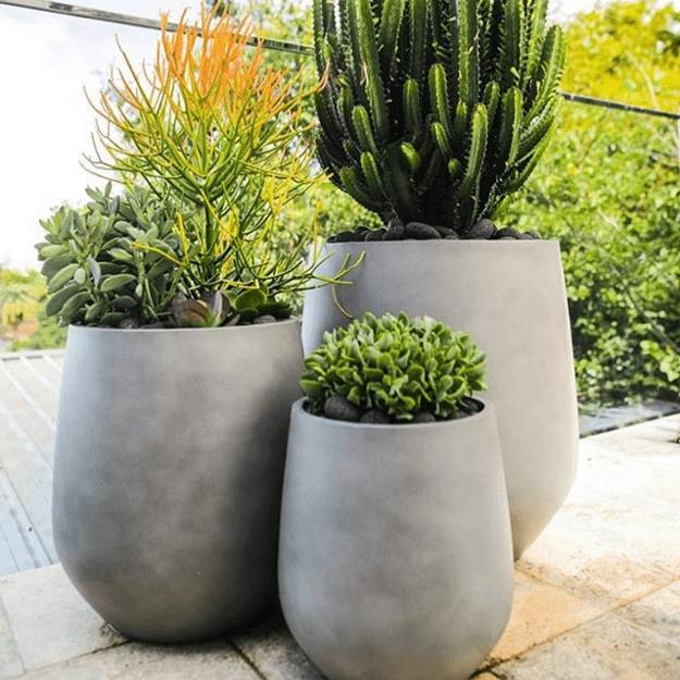 Embellish Your Outdoor Home Spaces with Stylish Concrete Planters, 50