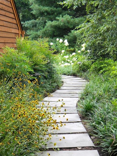 Concrete Walkways and Garden Paths, 50 Beautifying Yard Landscaping Ideas