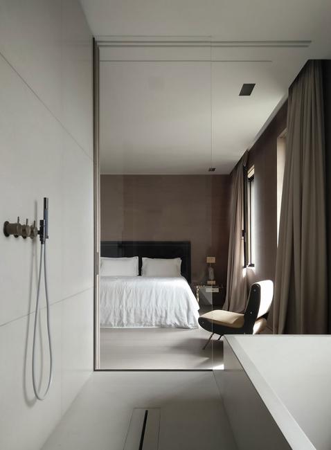 contemporary bedroom bathroom design