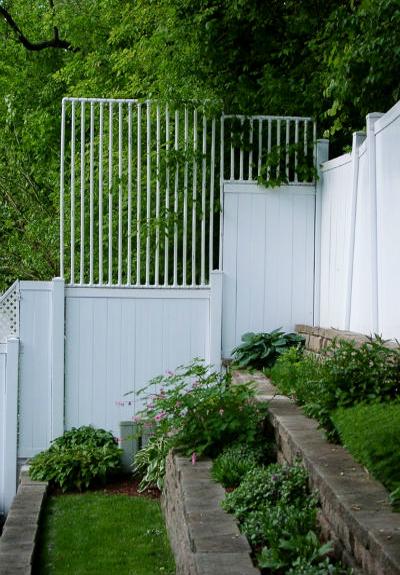 diy fence plastic pipes