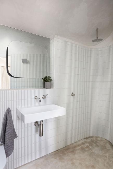 small bathroom white gray colors