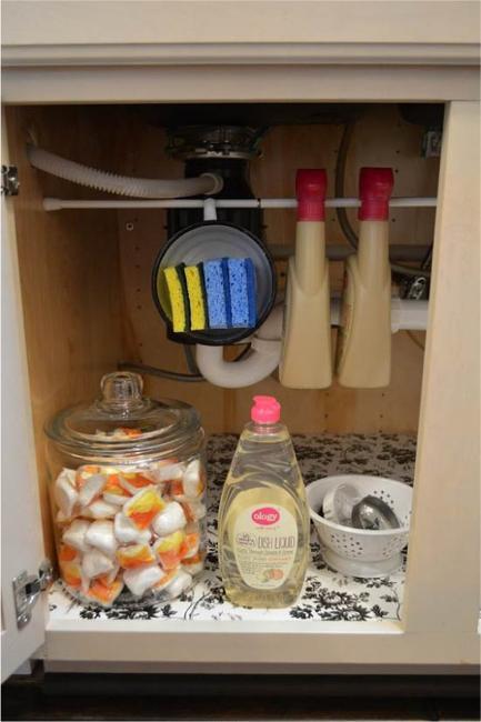 under sink storage organization