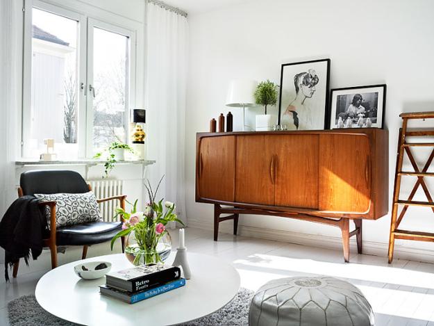 Renovated Vintage Furniture Bringing Elegant Comfort into Modern Room