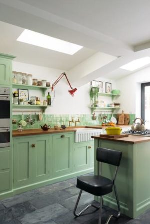 Captivating Light Green Kitchen Colors, 55 Modern Kitchen Designs