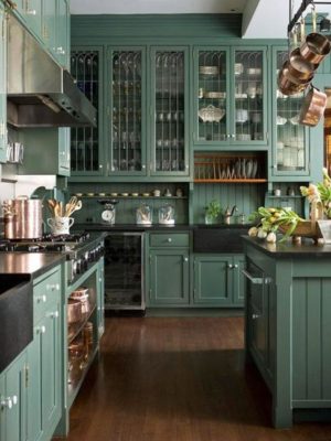 Captivating Light Green Kitchen Colors, 55 Modern Kitchen Designs