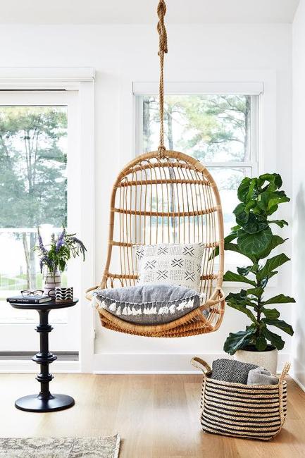 hammock chairs in modern home interiors