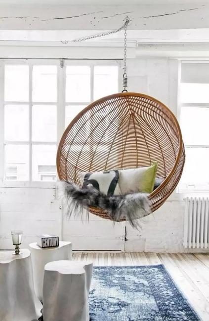 hammock chairs in modern home interiors