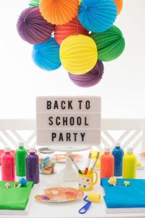 Back to School Party Ideas, Colorful Summer Party Decorations