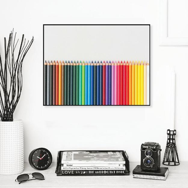 Vibrant Wall Decorations and Craft Ideas, Colored Pencils for Wall