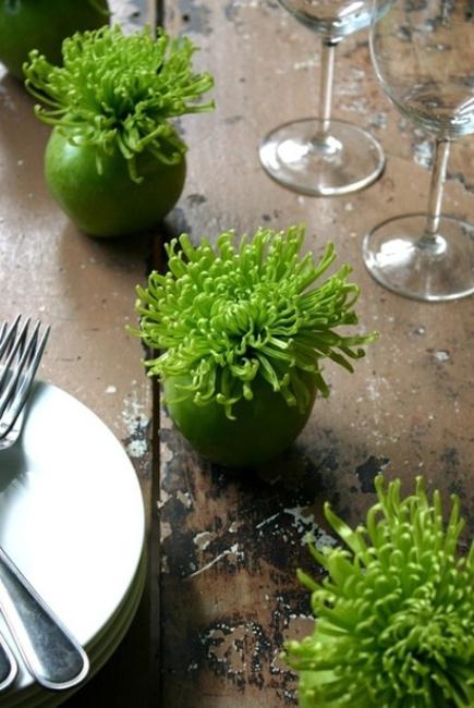 green apple centerpiece ideas