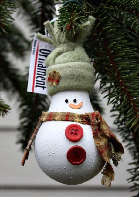 snowman crafts handmade christmas decorations