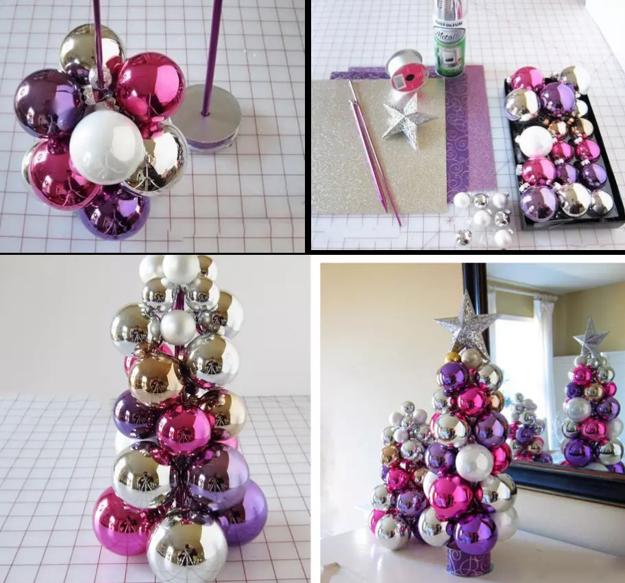 Gorgeous Alternative Christmas Trees Created with Christmas Balls ...