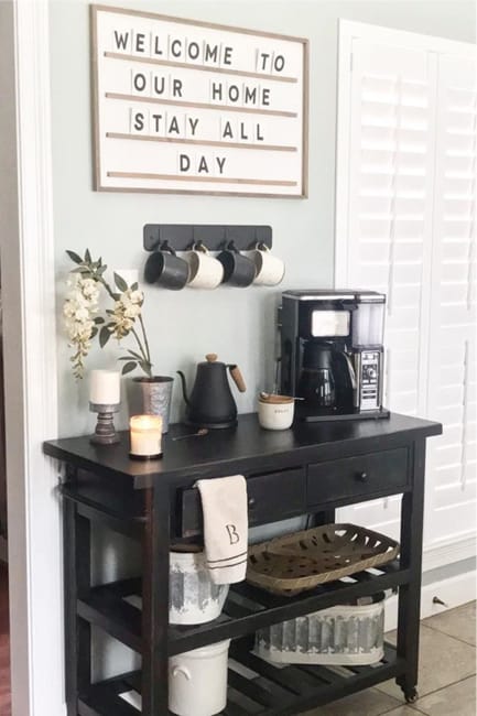 Office coffee station table deals