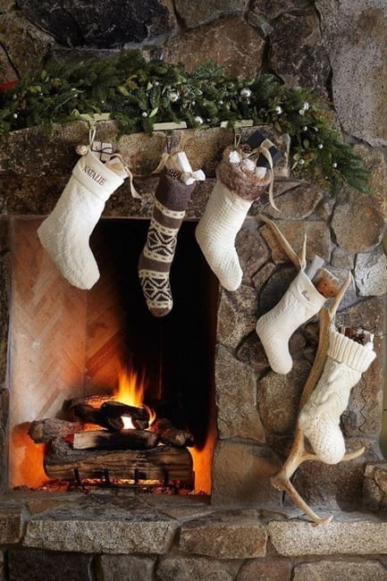knitted holiday decorations socks