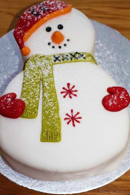 edible decorations snowman cake decoration