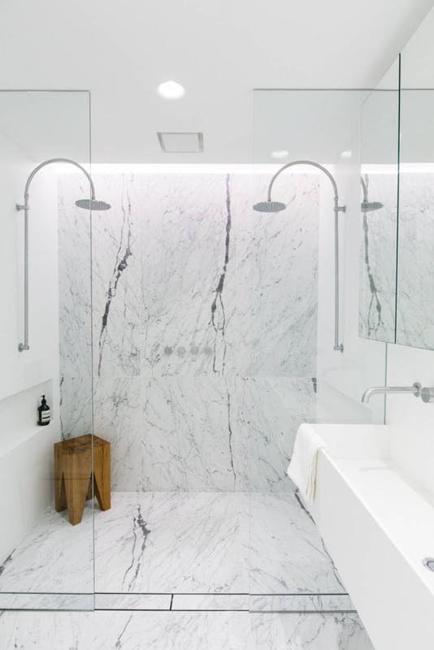 Double shower clearance