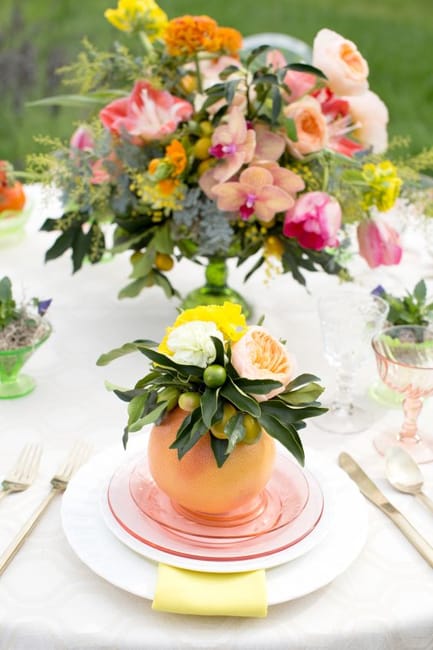 creative floral arrangement centerpiece idea