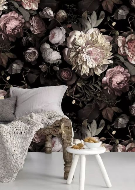beautiful flowers modern wallpaper