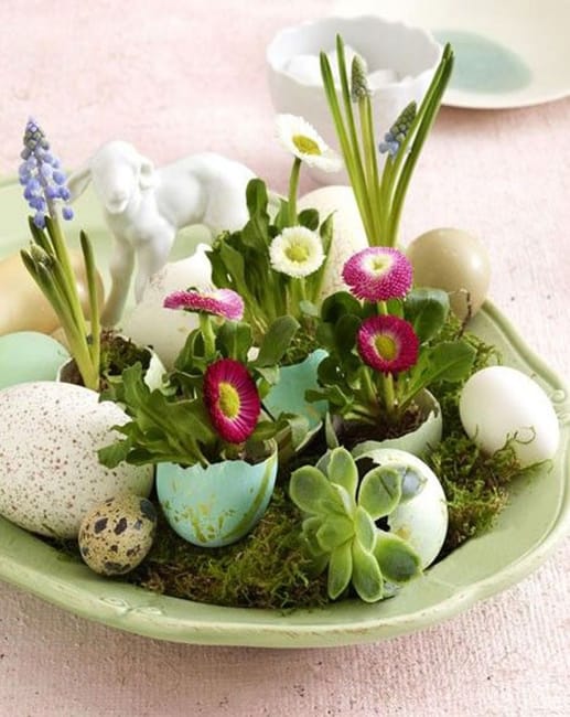 easter table centerpiece idea