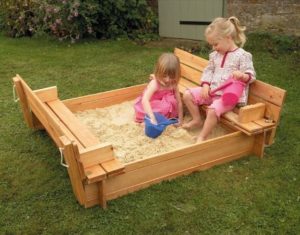 Outdoor Playground Ideas, DIY Sandboxes, 50 Fun Kids Designs