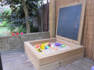 Outdoor Playground Ideas, DIY Sandboxes, 50 Fun Kids Designs