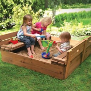 Outdoor Playground Ideas, DIY Sandboxes, 50 Fun Kids Designs