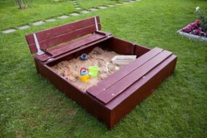 Outdoor Playground Ideas, DIY Sandboxes, 50 Fun Kids Designs