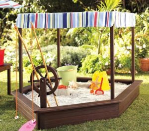 Outdoor Playground Ideas, DIY Sandboxes, 50 Fun Kids Designs