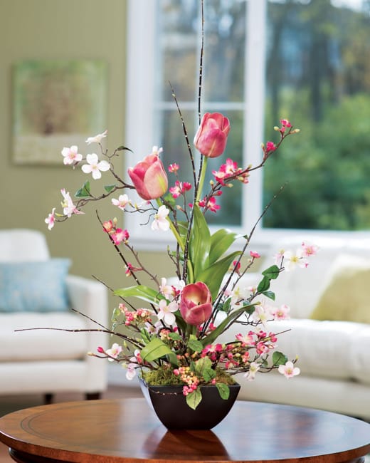 DIY Floral Foam Centerpiece  Flower arrangements simple, Flower