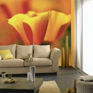 Gorgeous Mural Ideas Bringing Floral Designs into Modern Living Rooms
