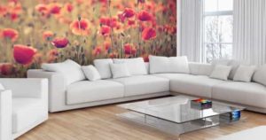 Gorgeous Mural Ideas Bringing Floral Designs into Modern Living Rooms