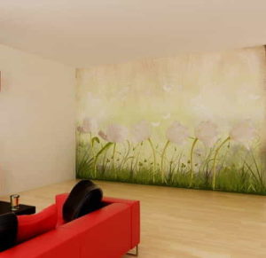 Gorgeous Mural Ideas Bringing Floral Designs into Modern Living Rooms