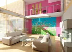 Gorgeous Mural Ideas Bringing Floral Designs into Modern Living Rooms
