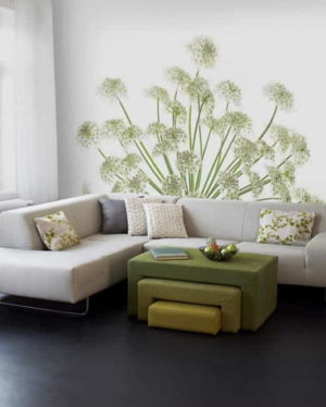 Gorgeous Mural Ideas Bringing Floral Designs into Modern Living Rooms