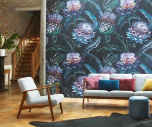Gorgeous Mural Ideas Bringing Floral Designs into Modern Living Rooms