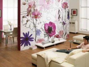 Gorgeous Mural Ideas Bringing Floral Designs into Modern Living Rooms