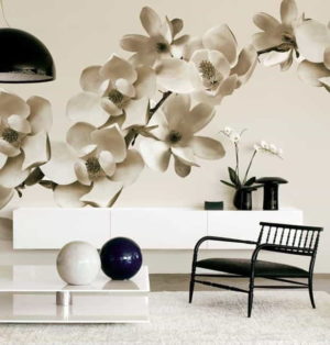 Gorgeous Mural Ideas Bringing Floral Designs into Modern Living Rooms